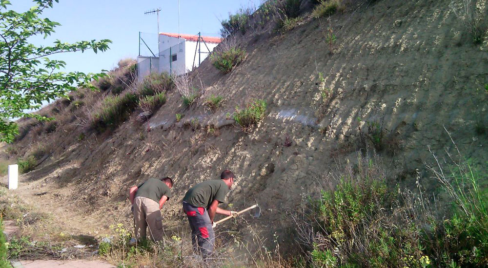 Aplicación de taludes en zonas urbanas