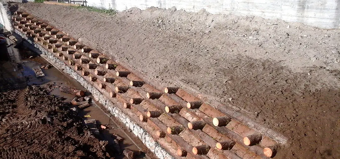 Construcción de un muro krainer