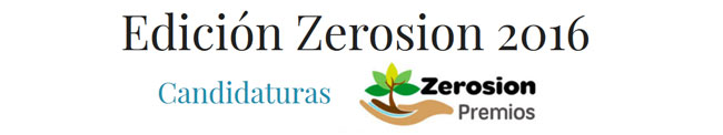 Candidatos al Premio Zerosion 2016