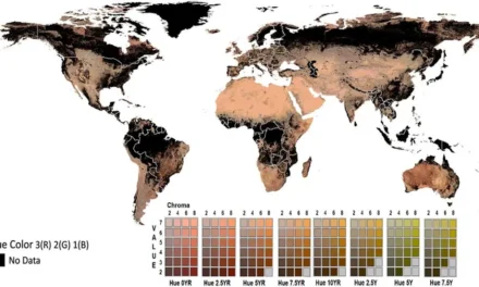 El primer mapamundi del color del suelo